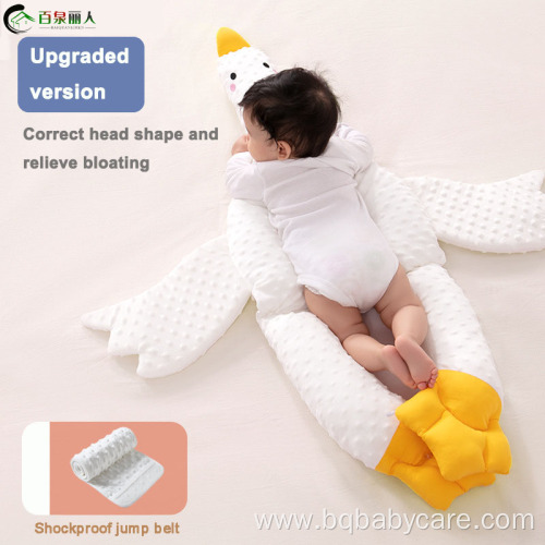 Super Soft Cartoon plush white goose sleeping pillow